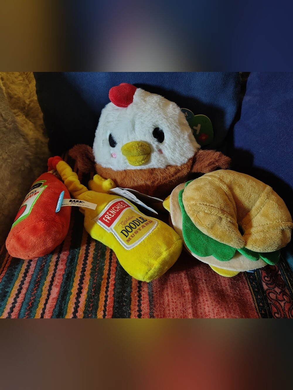 NWT BarkBox Dog Toy Lot of 3 - Chickie Baby & Pass The Condimutts Set